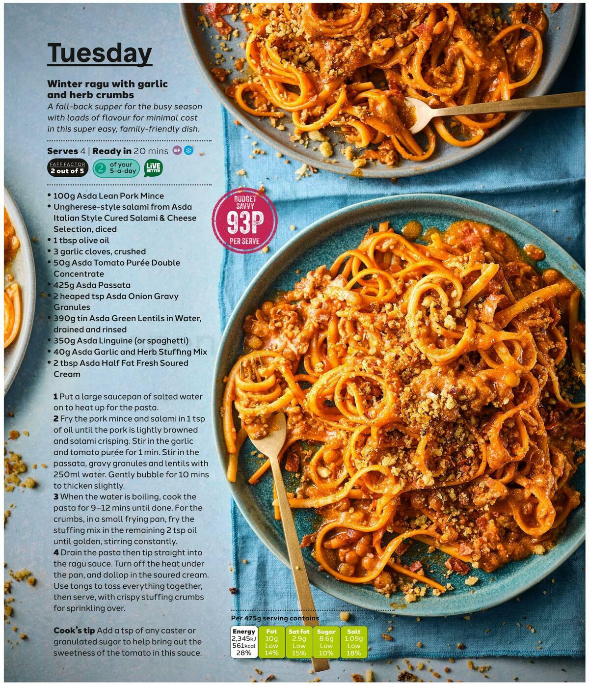 ASDA Magazine November/December Offers from 1 November