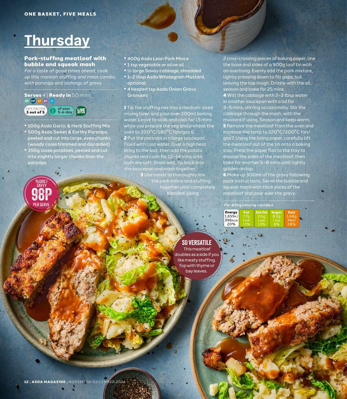 ASDA Magazine November/December Offers from 1 November