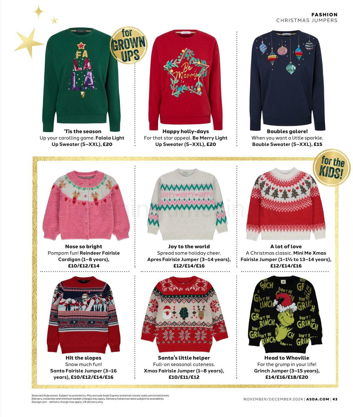 ASDA Magazine November/December Offers from 1 November