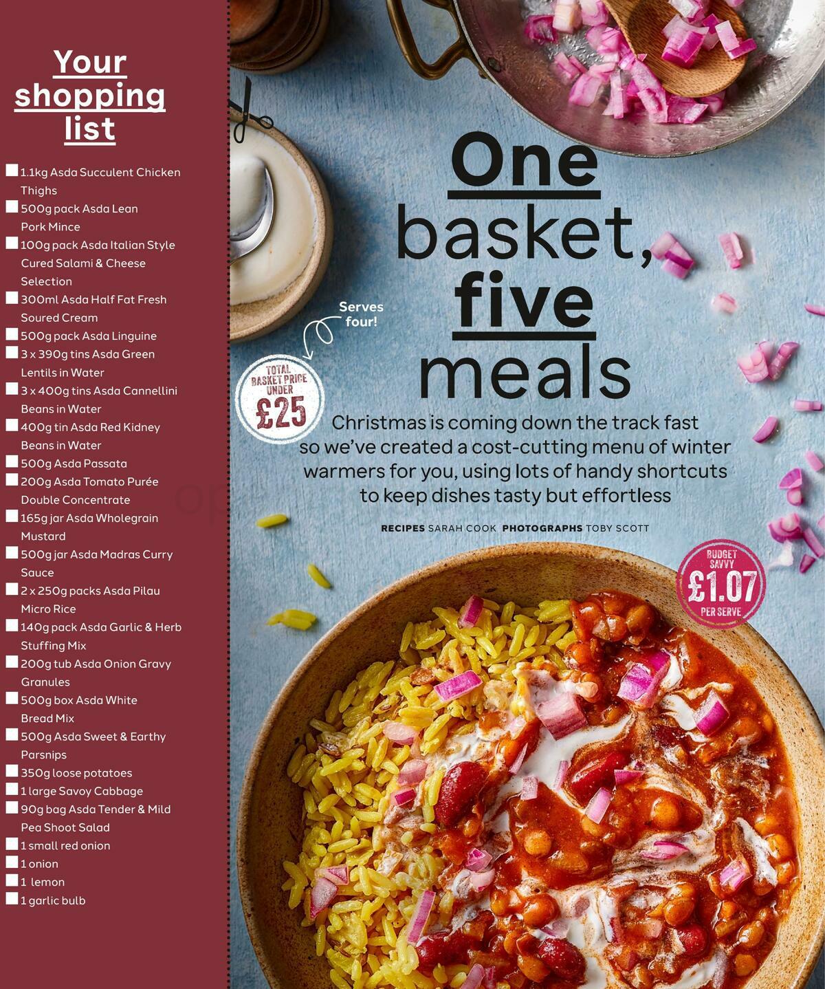 ASDA Magazine November/December Offers from 1 November