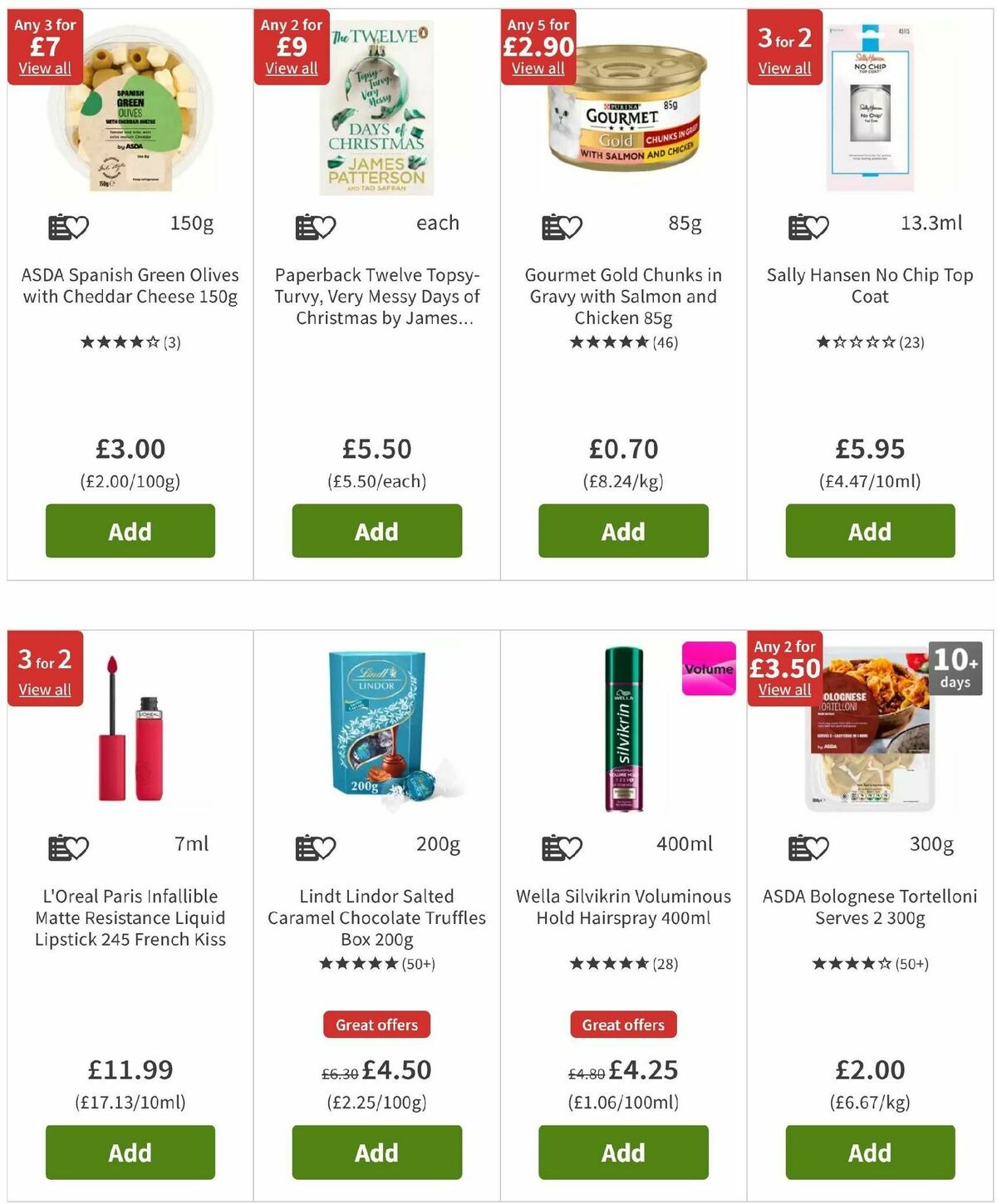 ASDA Offers from 8 November