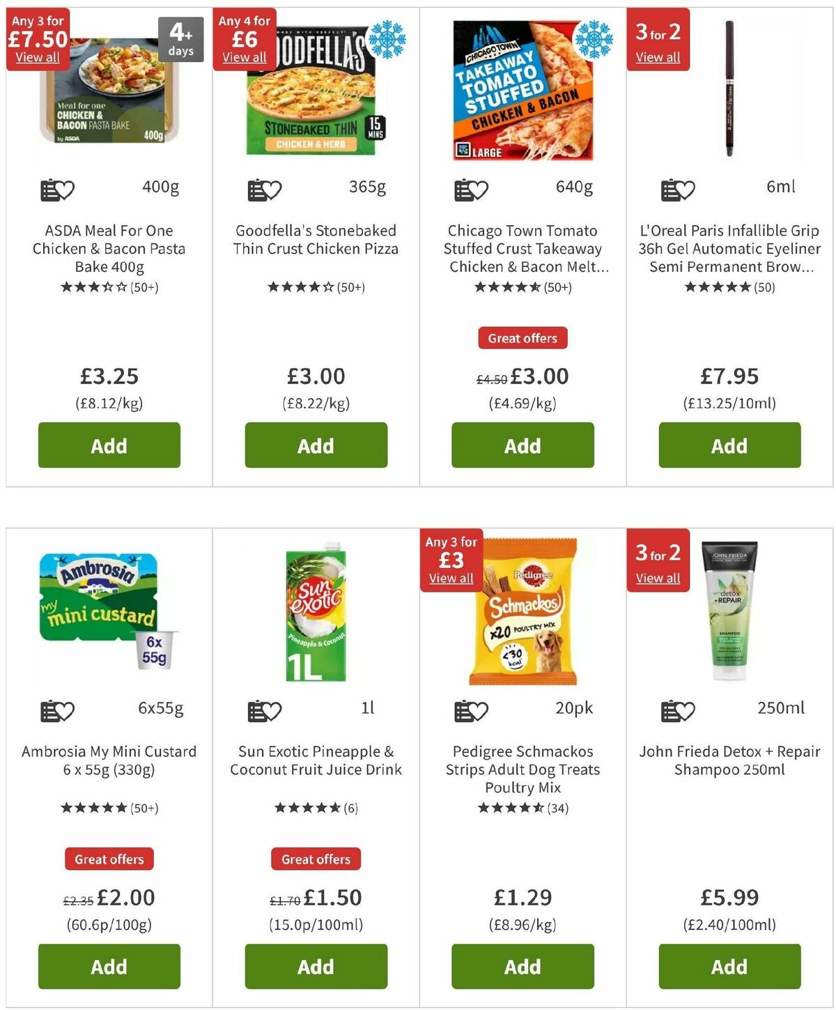 ASDA Offers from 8 November