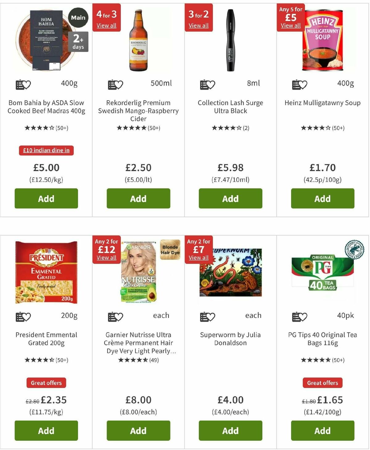 ASDA Offers from 8 November