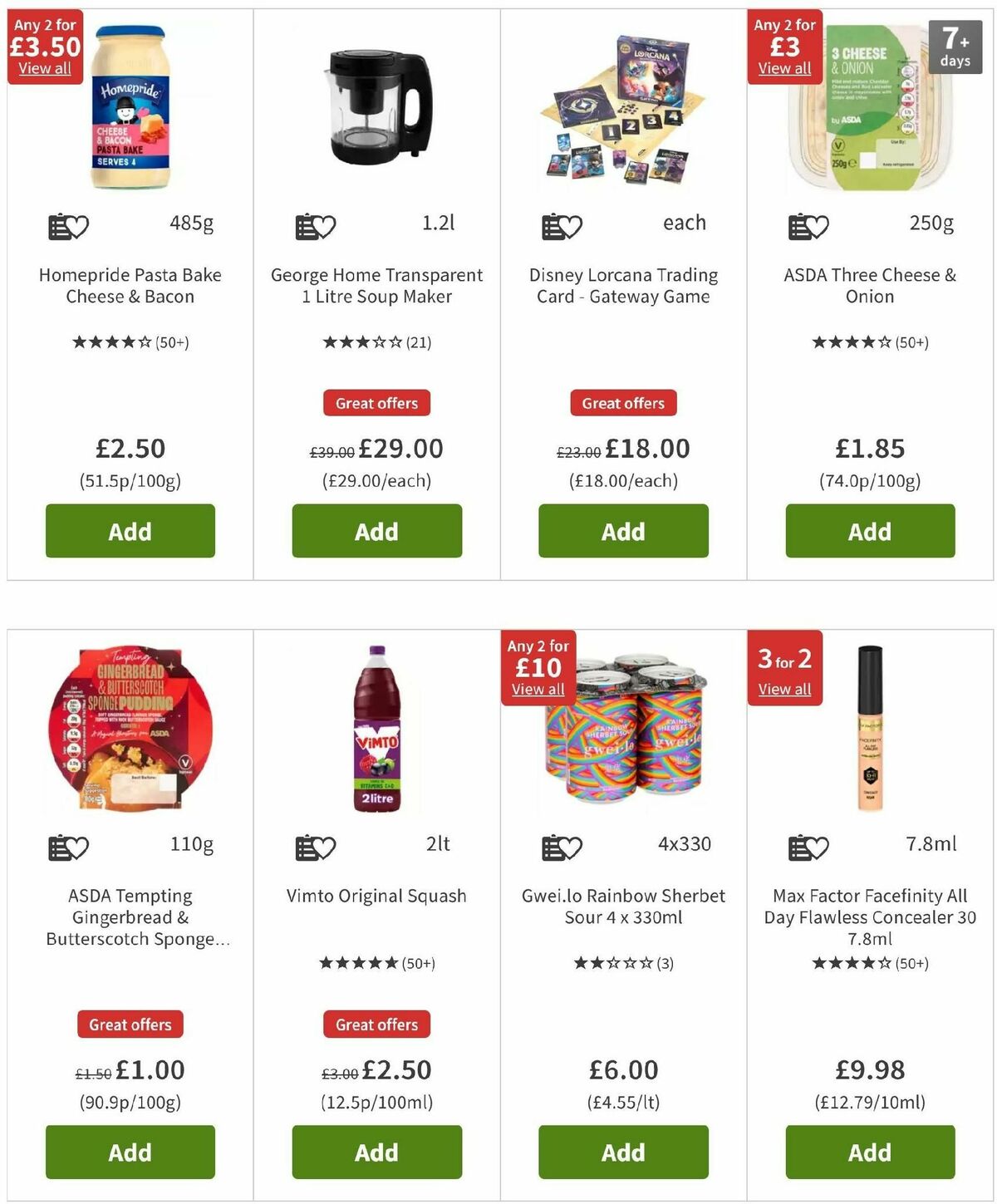 ASDA Offers from 20 December