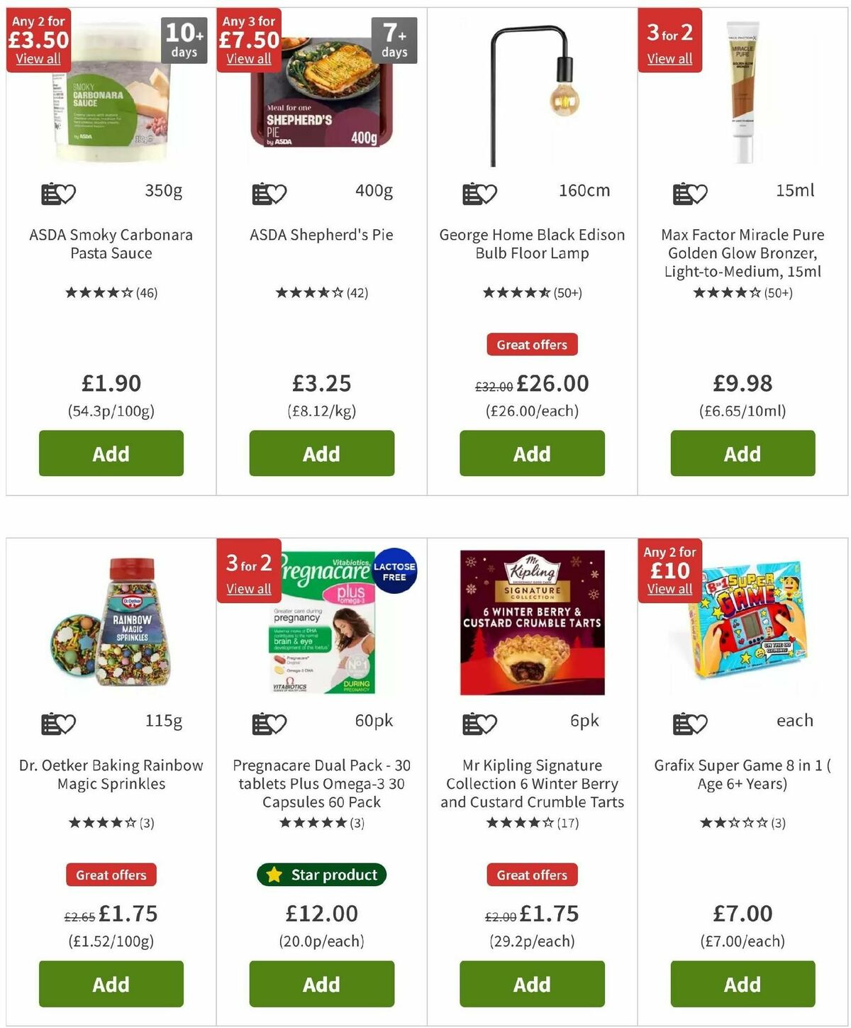 ASDA Offers from 20 December