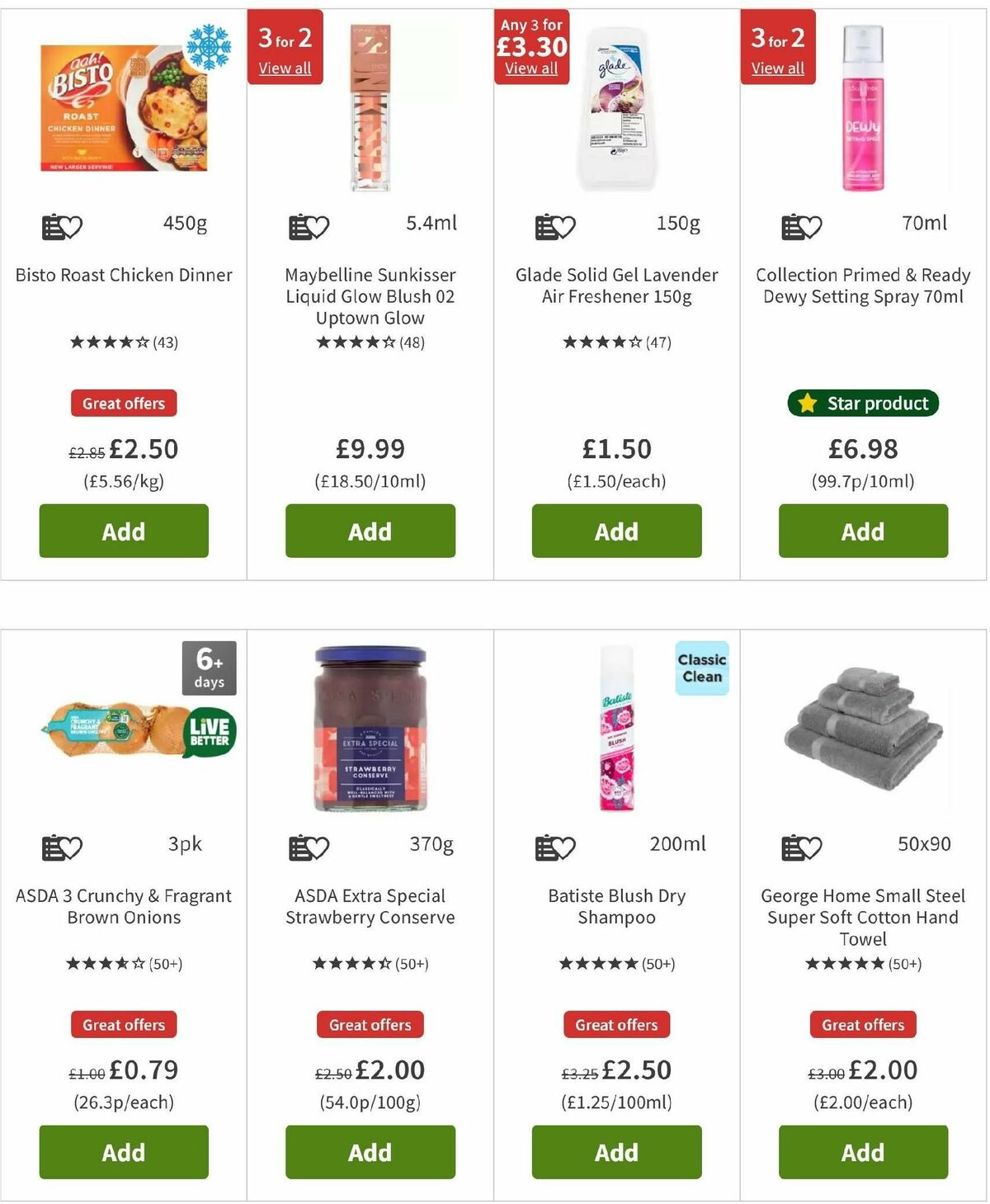 ASDA Offers from 20 December