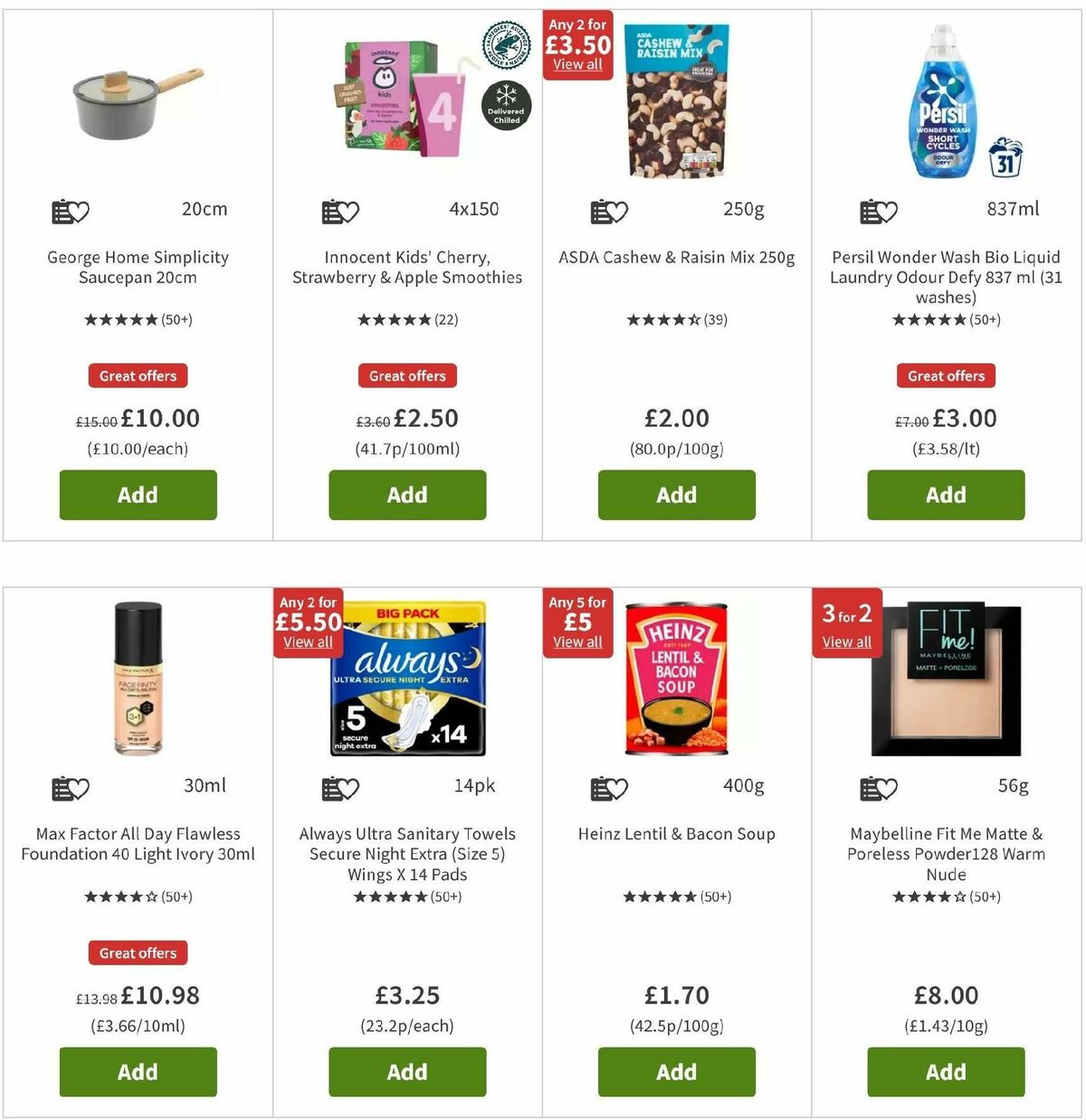 ASDA Offers from 29 December