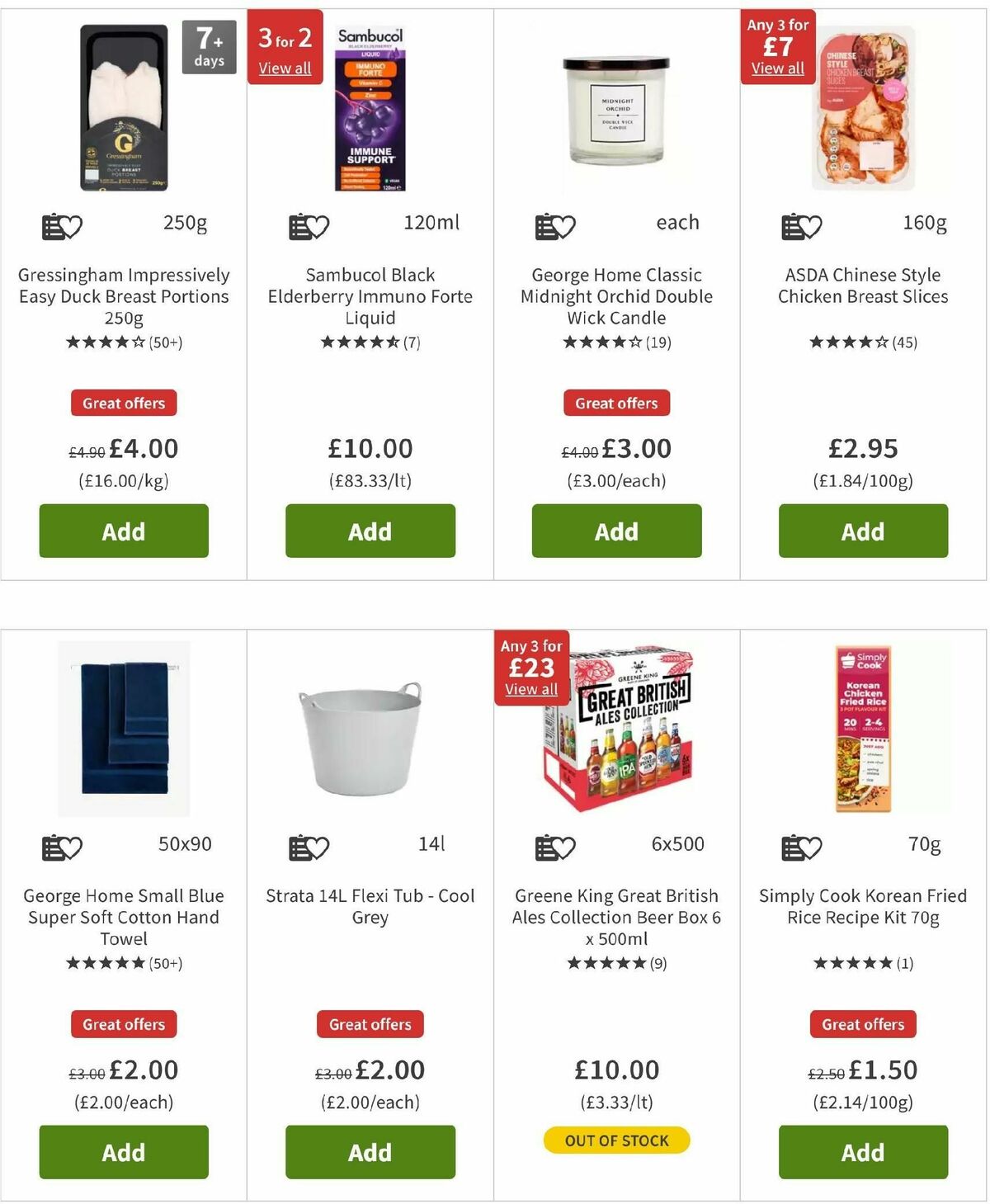 ASDA Offers from 3 January