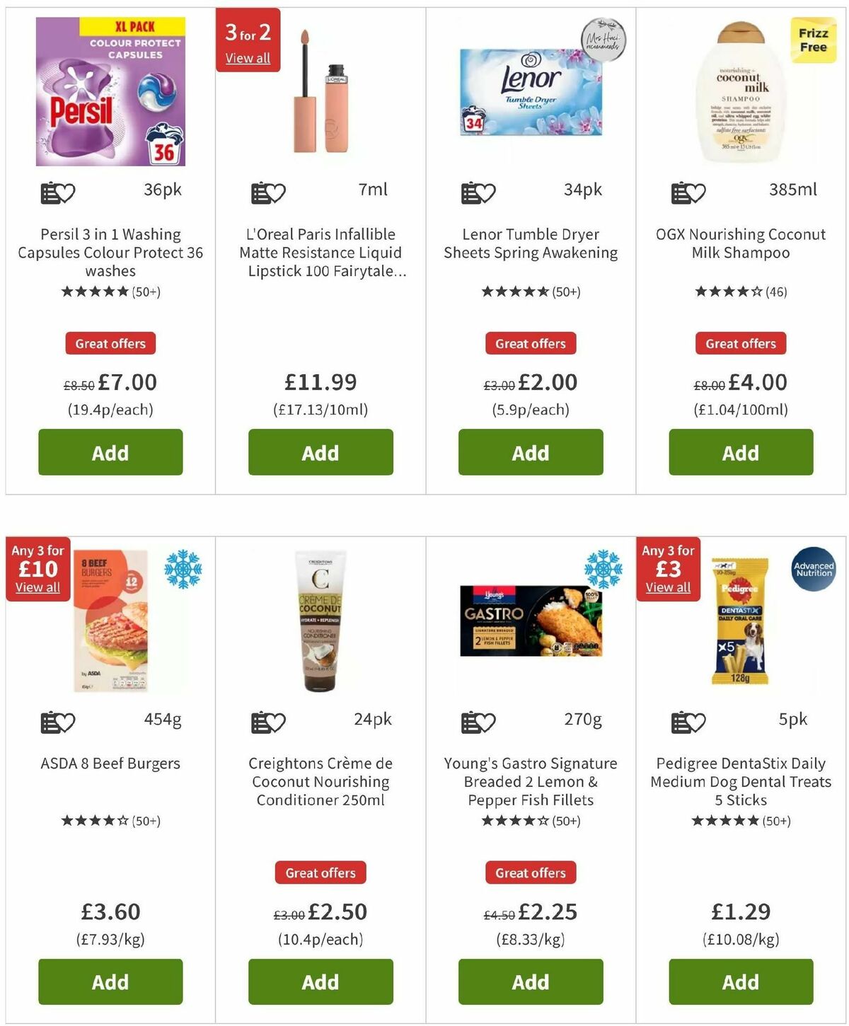 ASDA Offers from 3 January