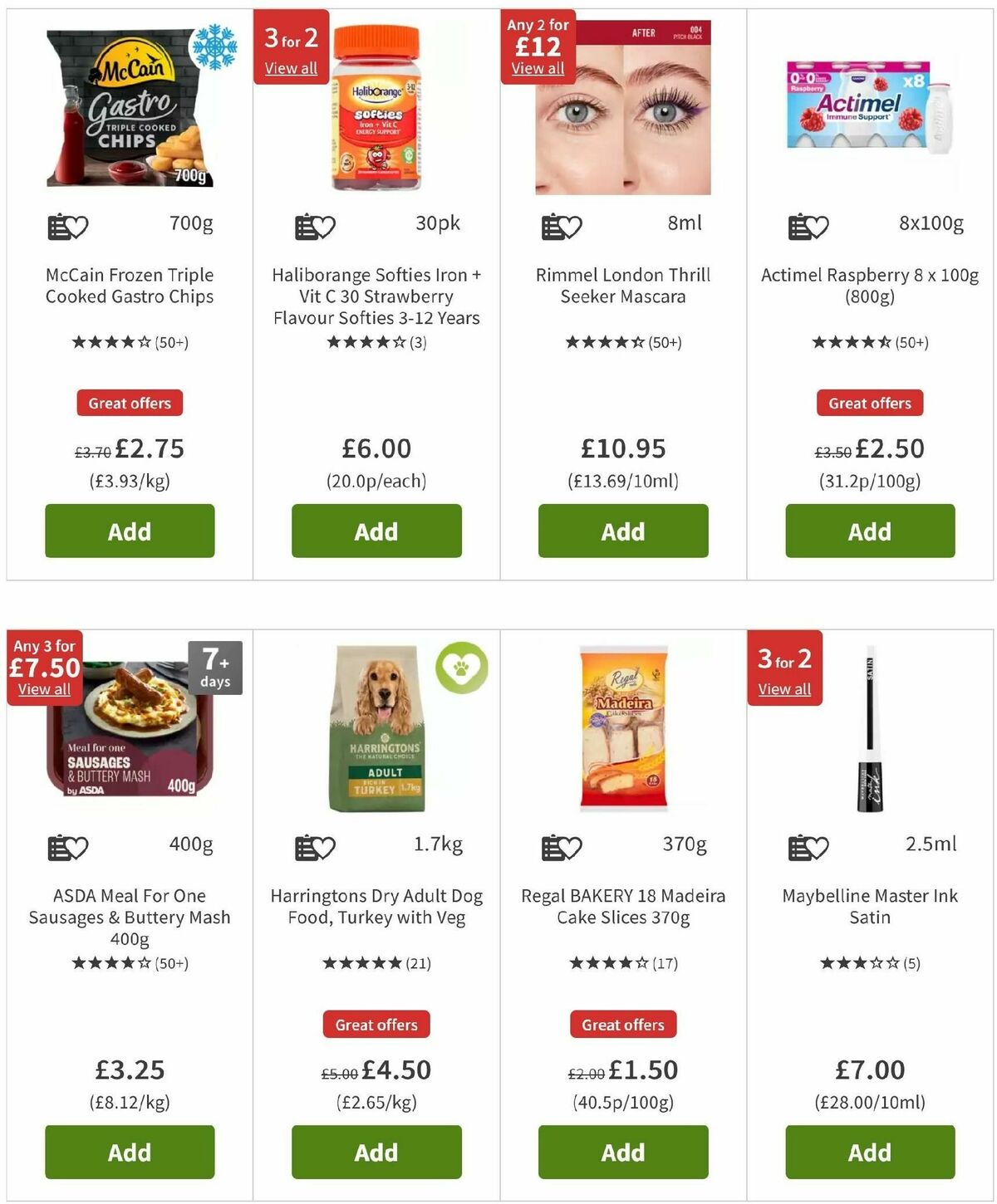 ASDA Offers from 3 January