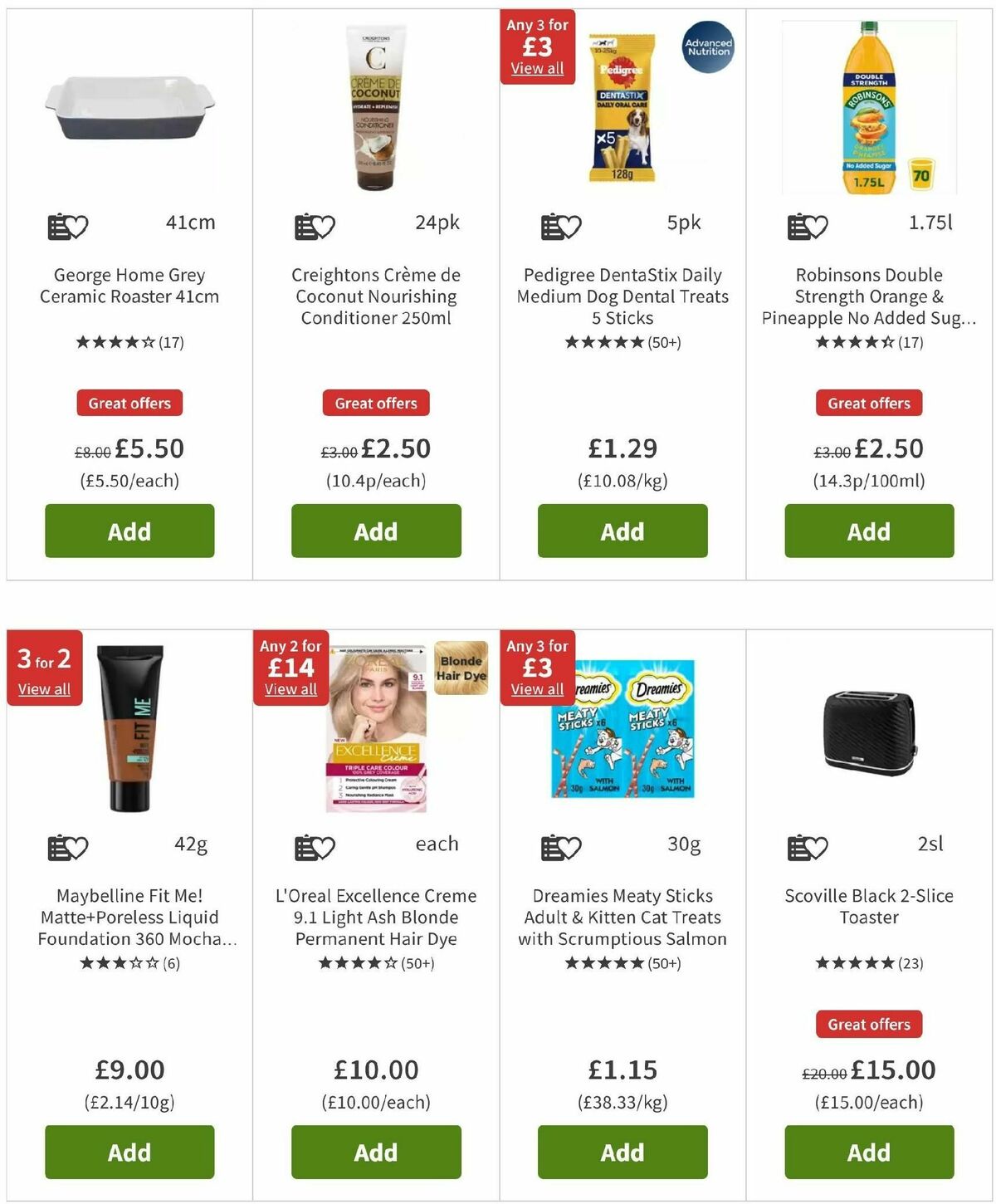 ASDA Offers from 3 January