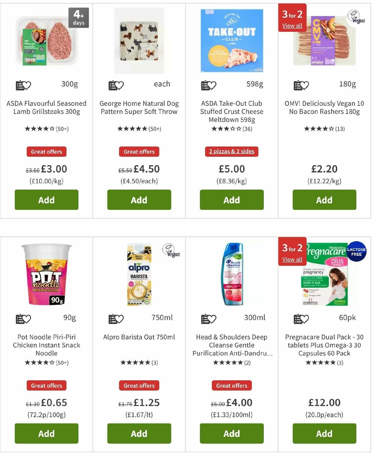 ASDA Offers from 3 January