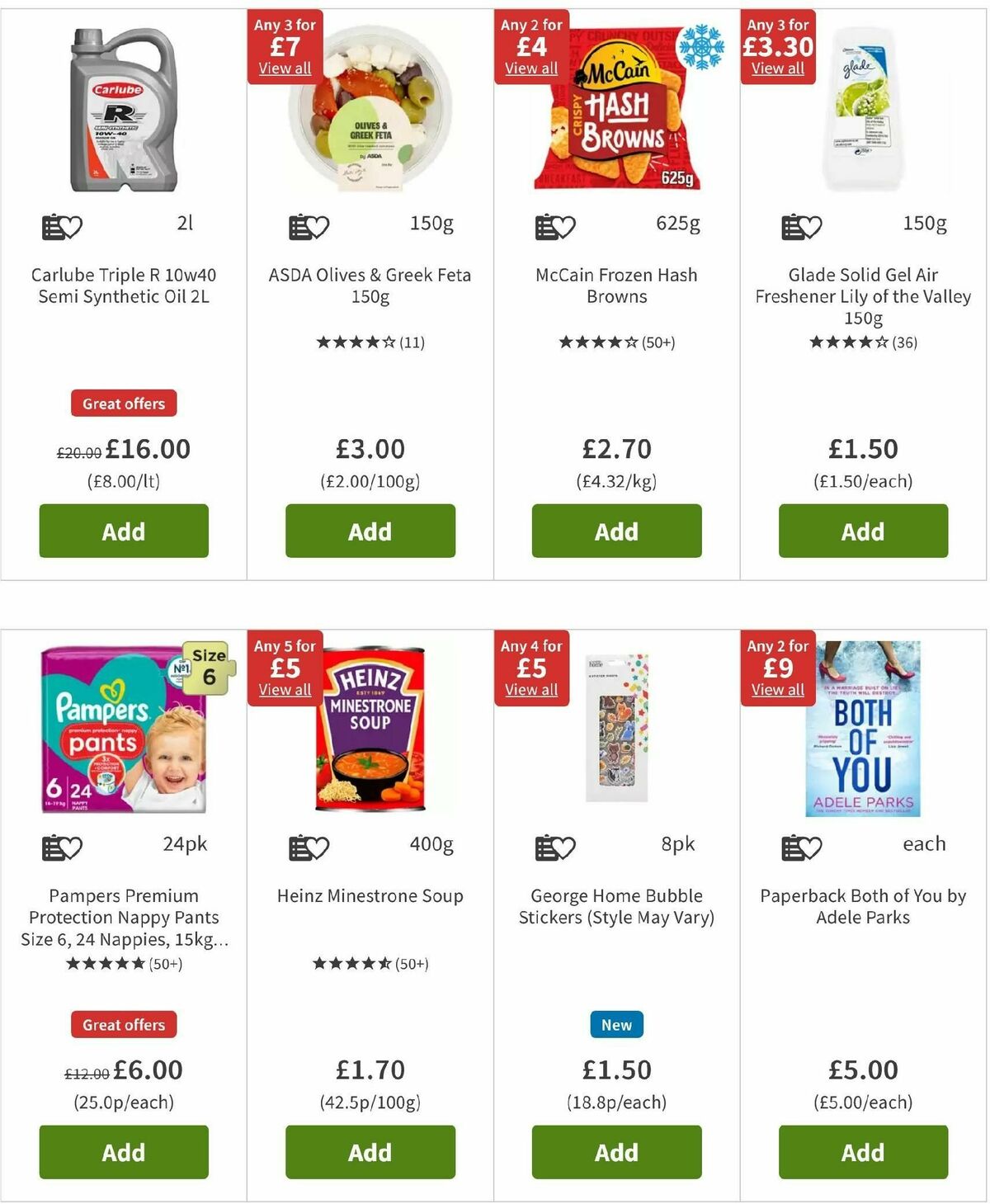 ASDA Offers from 3 January