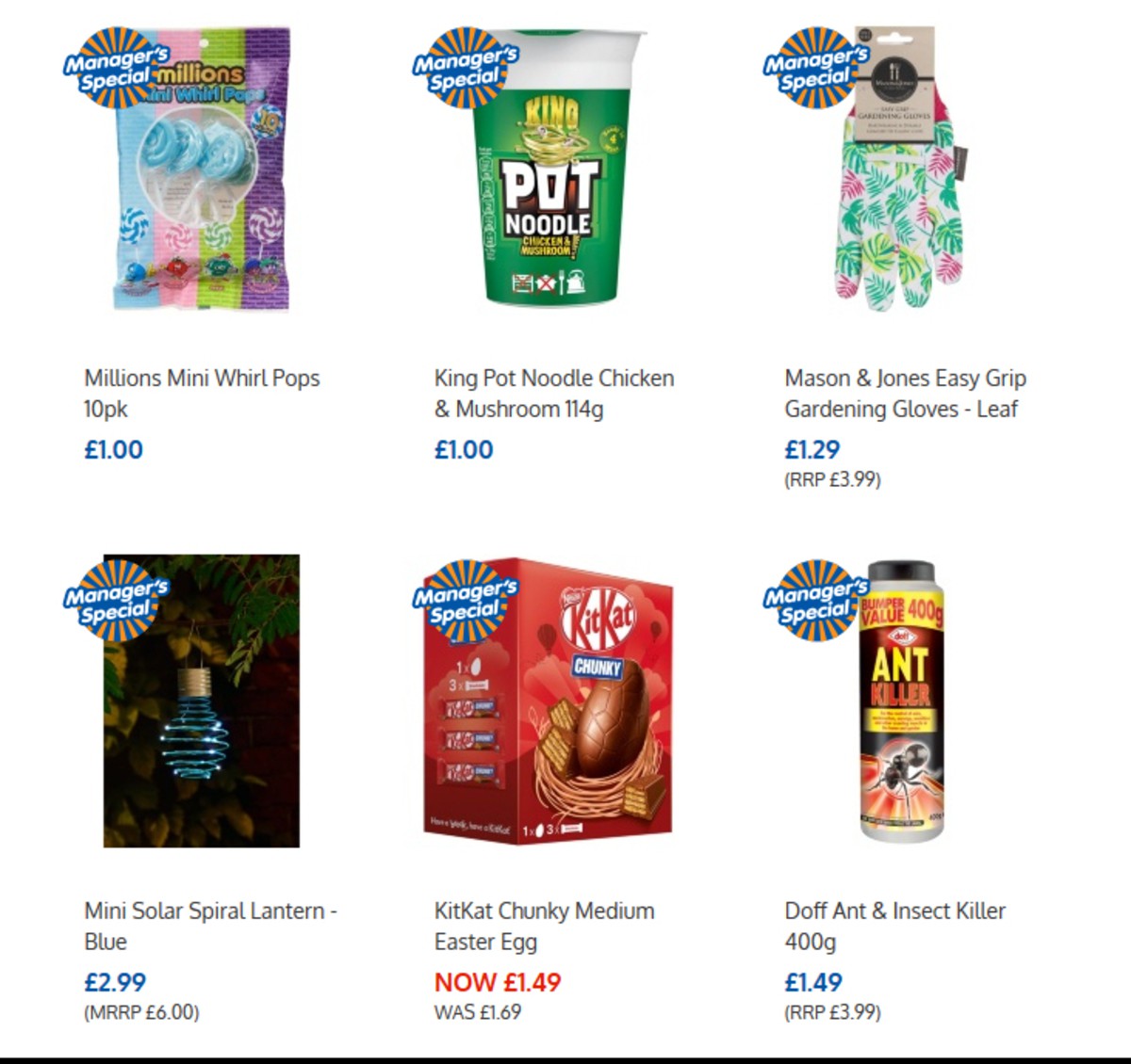 B&M Offers from 3 April