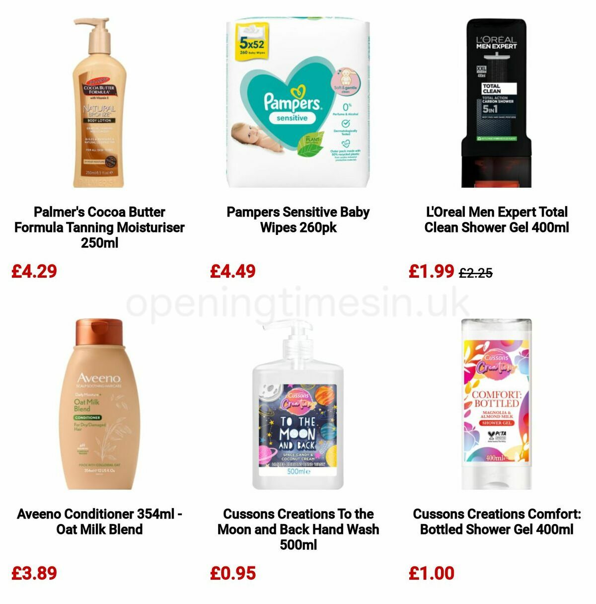 B&M Health & Beauty Event Offers from 11 April