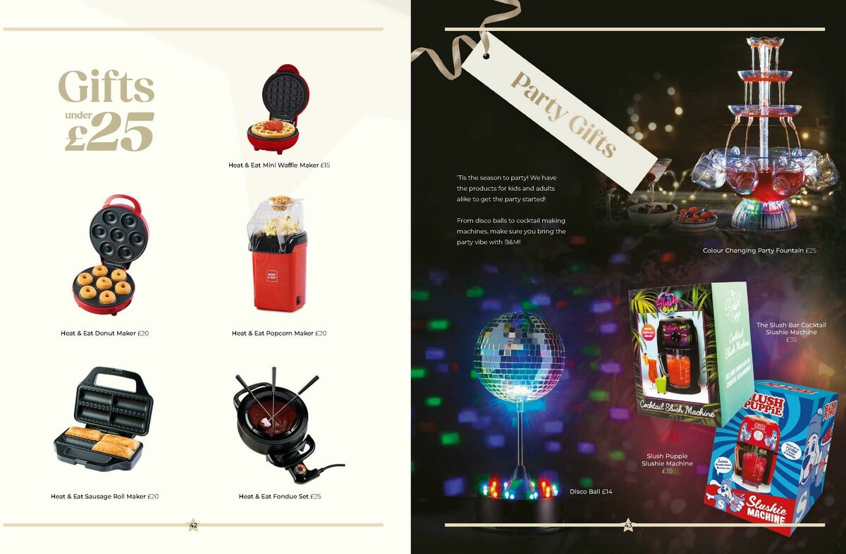 B&M Christmas Gift Guide Offers from 14 November