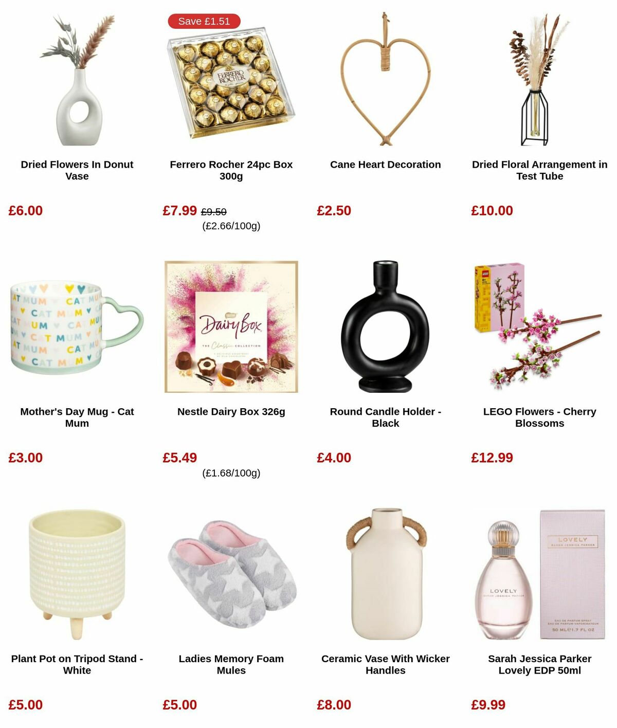 B&M Mother's Day Offers from 29 February