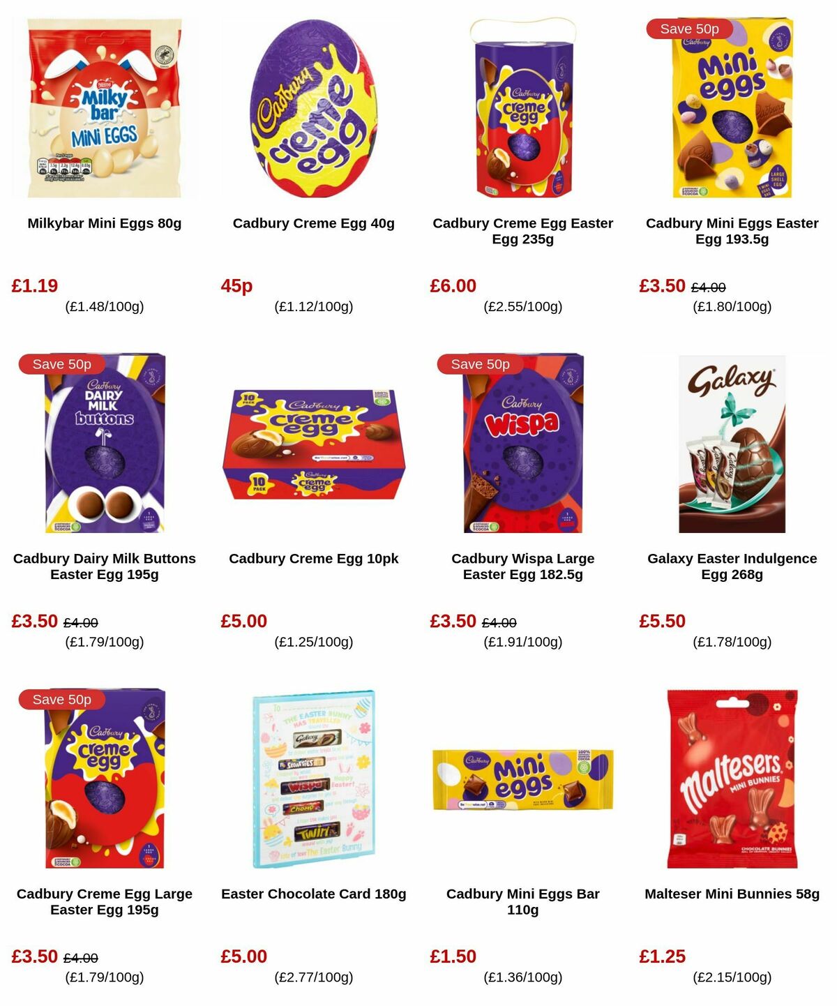 B&M Easter Offers from 12 March