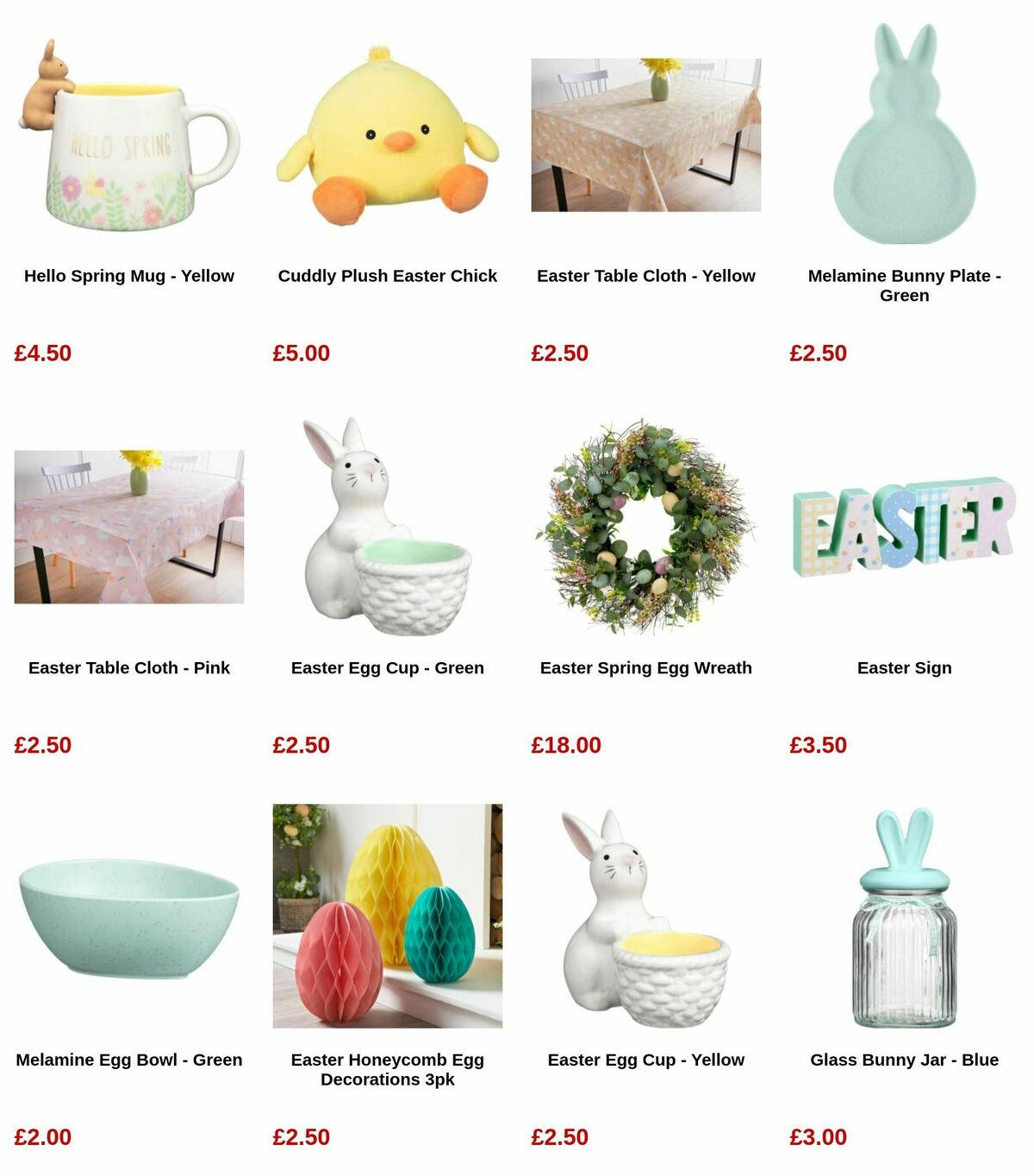 B&M Easter Offers from 12 March