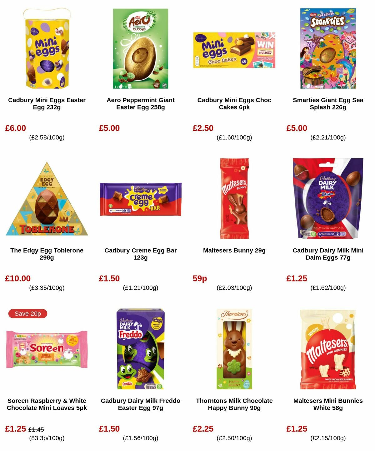 B&M Easter Offers from 12 March