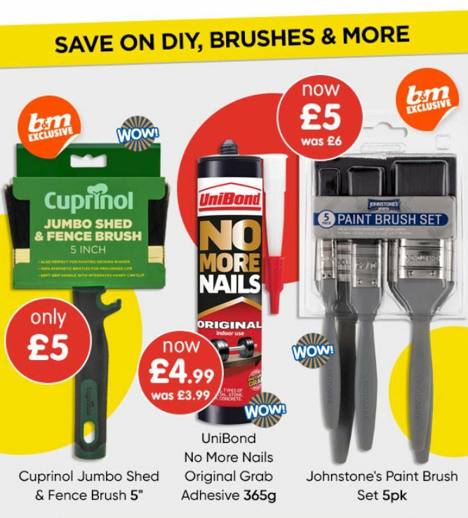 B&M Offers from 3 May