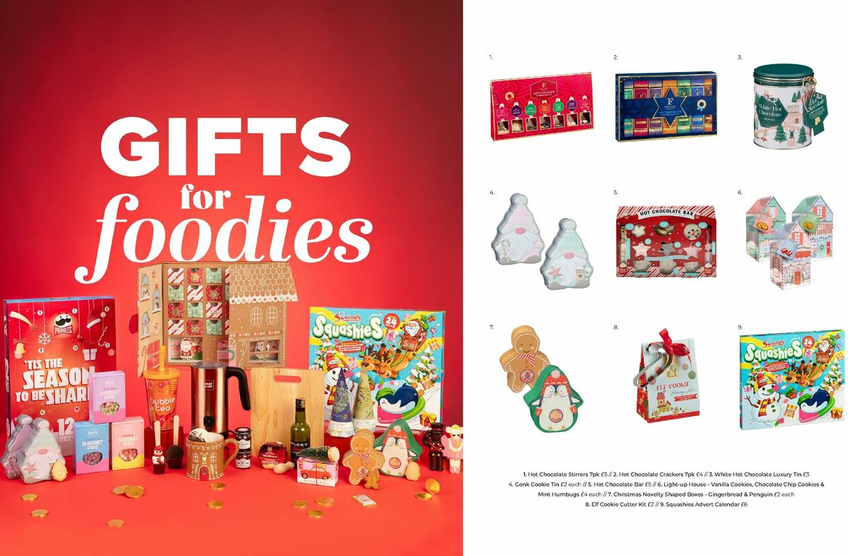 B&M Christmas Gift Guide Offers from 2 October