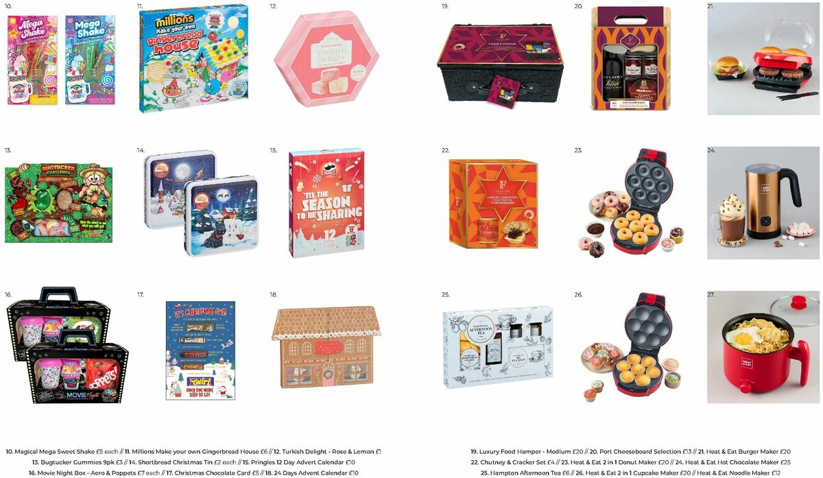 B&M Christmas Gift Guide Offers from 2 October