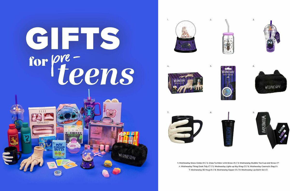 B&M Christmas Gift Guide Offers from 2 October