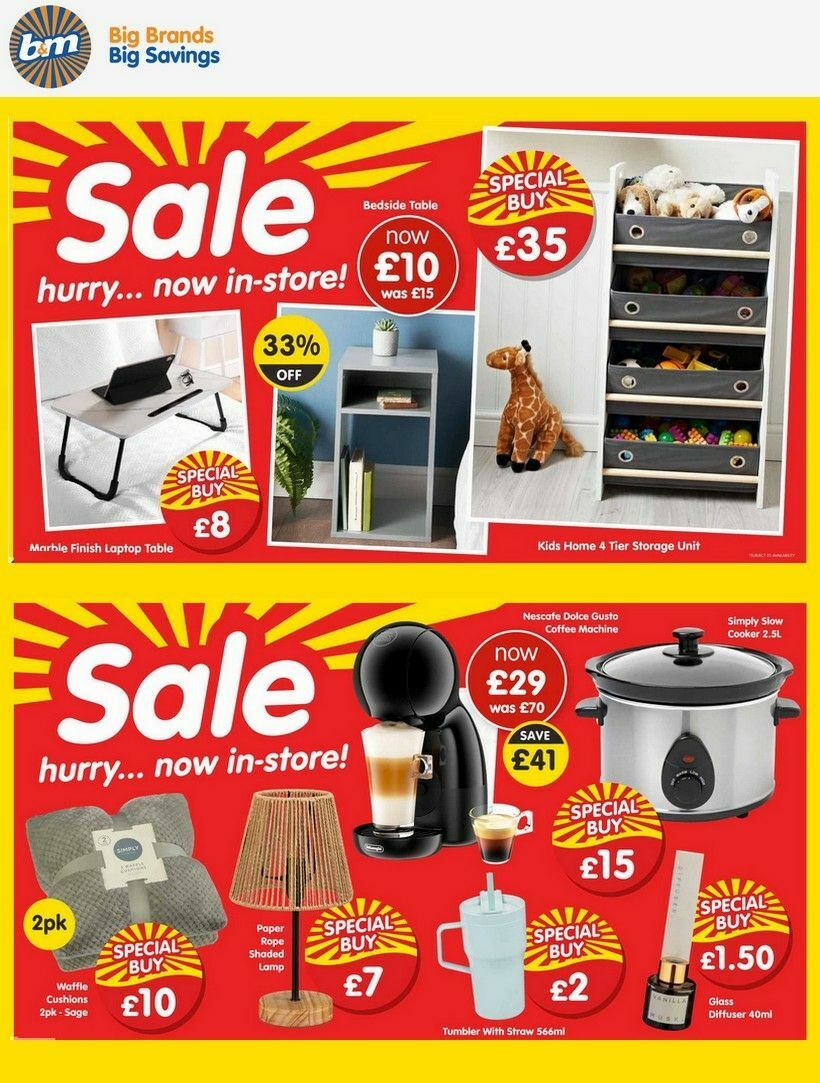 B&M Offers from 26 December