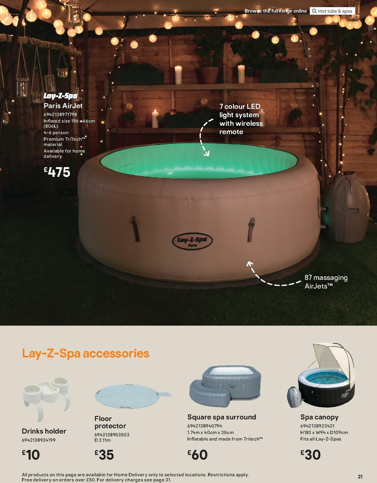 B&Q Hot Tub & Spa Collections Offers from 6 March