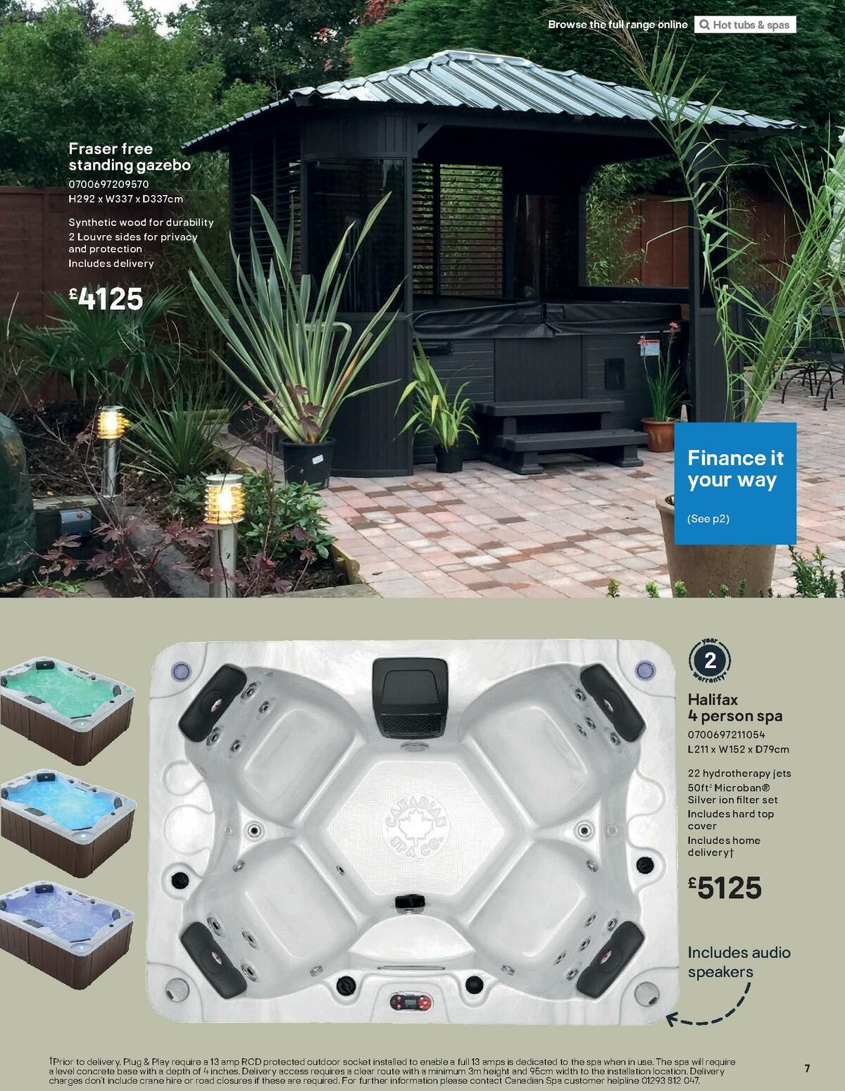 B&Q Hot Tub & Spa Collections Offers from 6 March