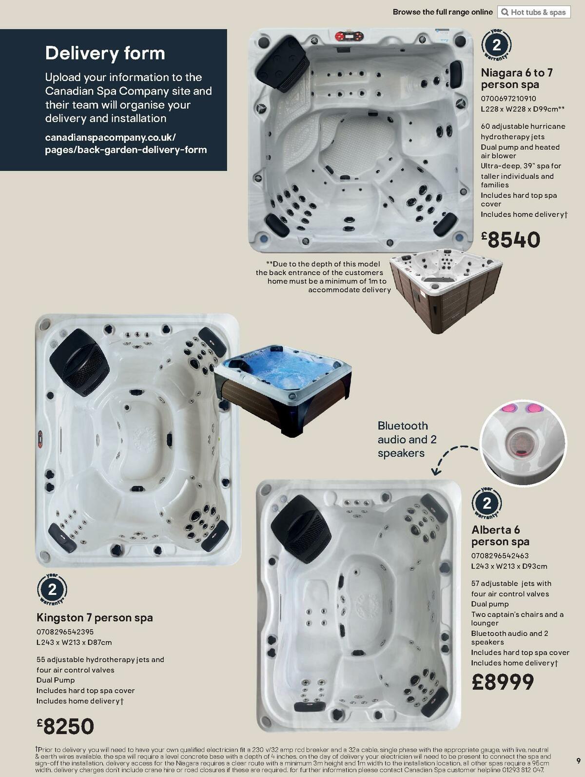 B&Q Hot Tub & Spa Collections Offers from 6 March