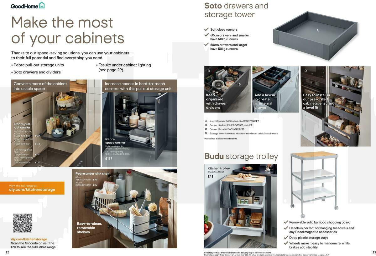 B&Q Kitchen Cabinets price list Offers from 15 September