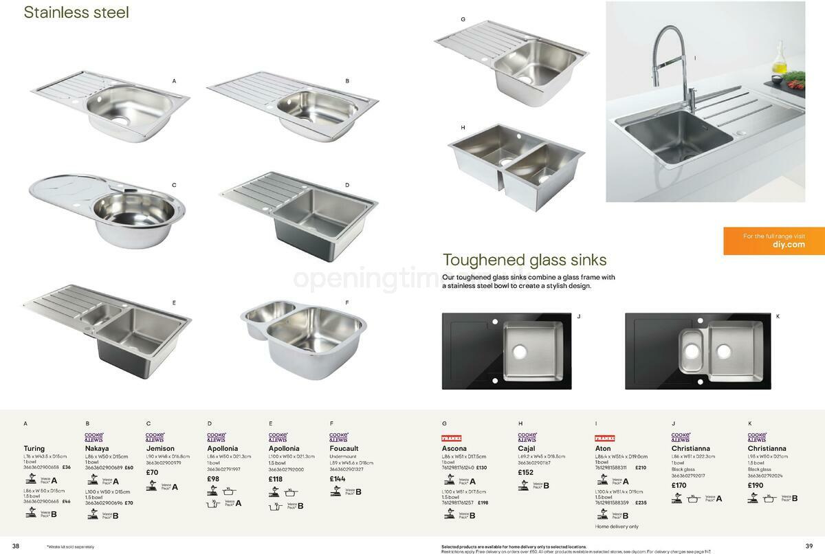 B&Q Kitchen Cabinets price list Offers from 15 September