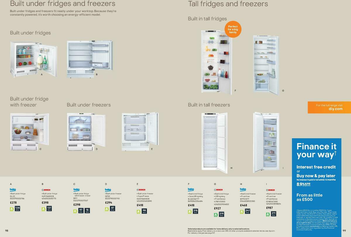 B&Q Kitchen Cabinets price list Offers from 15 September