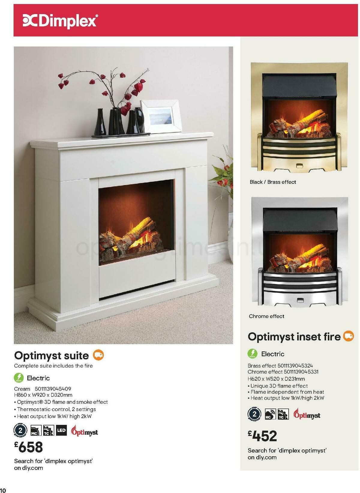 B&Q Fire Collections Offers from 1 November