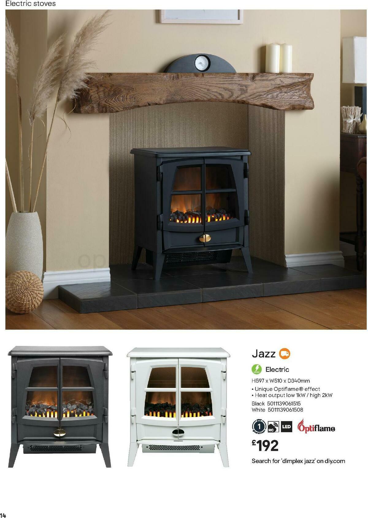 B&Q Fire Collections Offers from 1 November