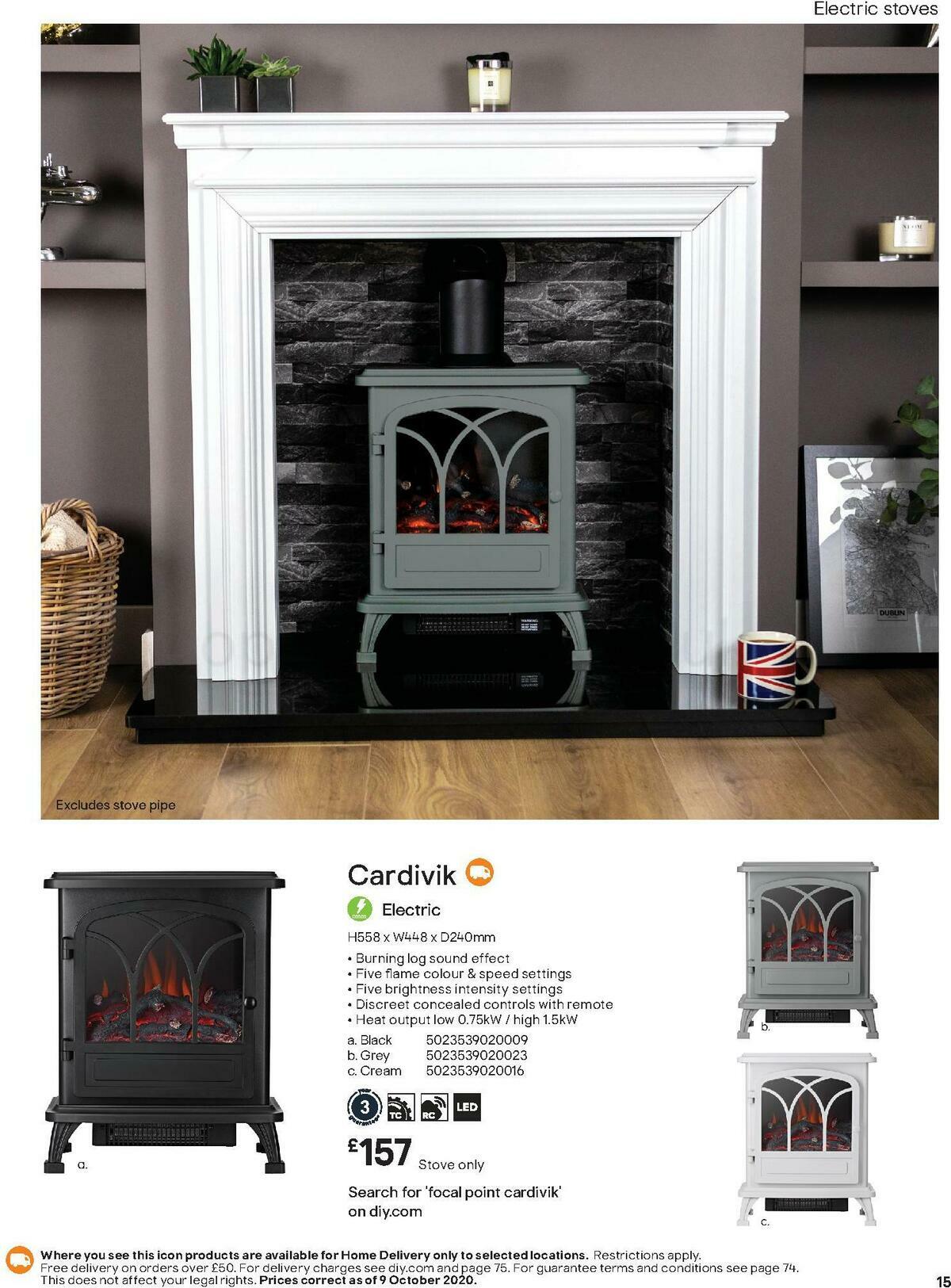 B&Q Fire Collections Offers from 1 November