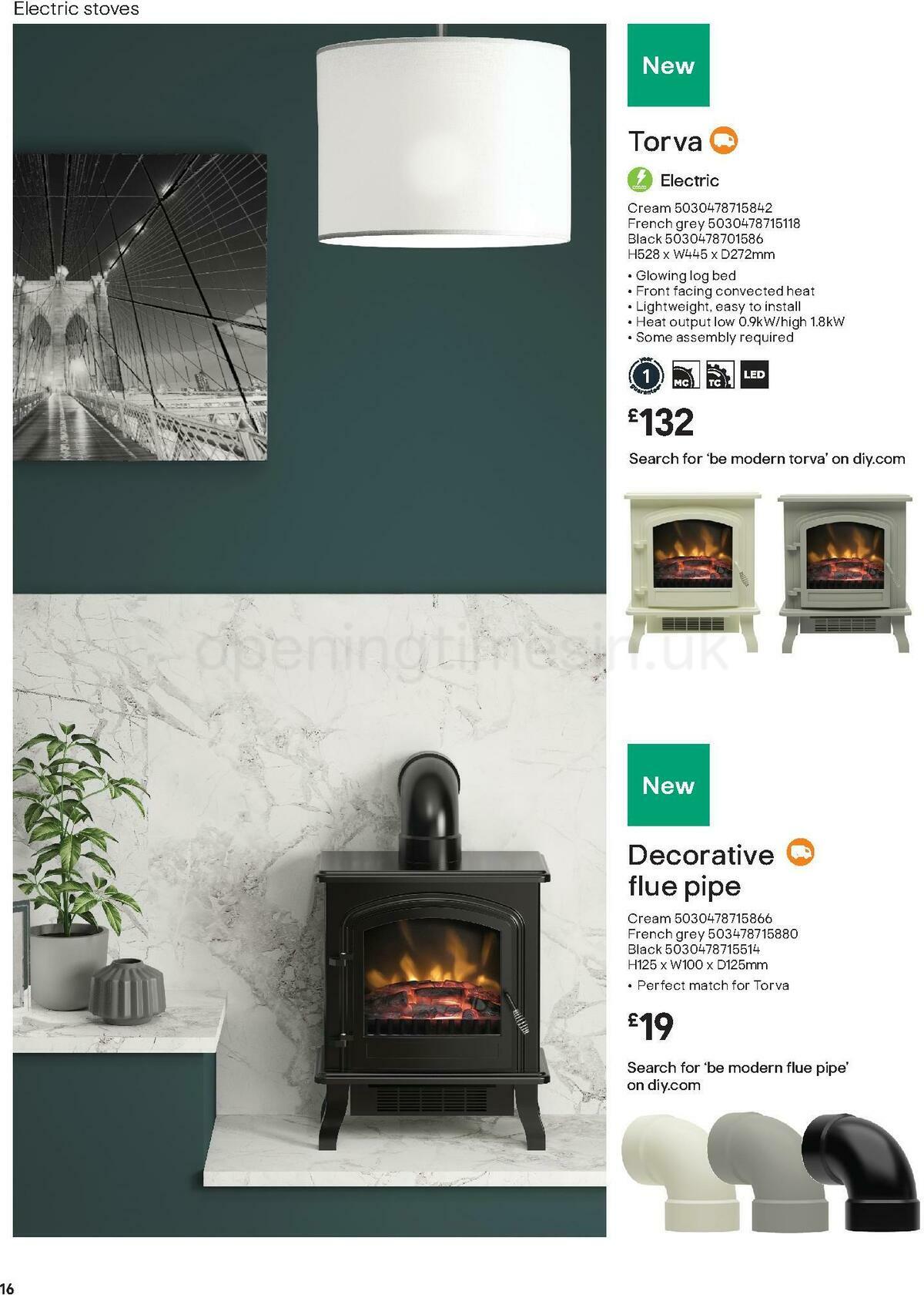 B&Q Fire Collections Offers from 1 November