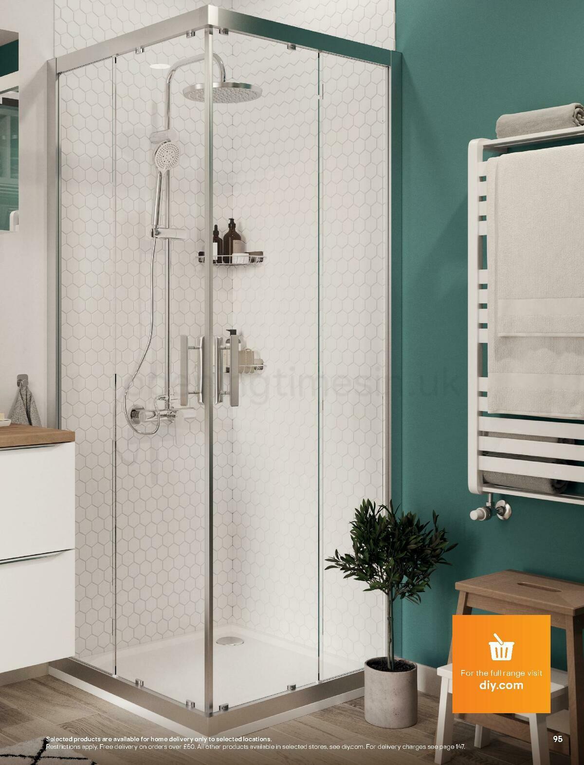 B&Q Bathroom Collections Offers from 1 November