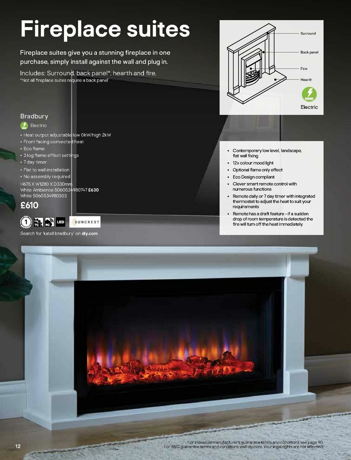 B&Q Fire Collections Offers from 15 October