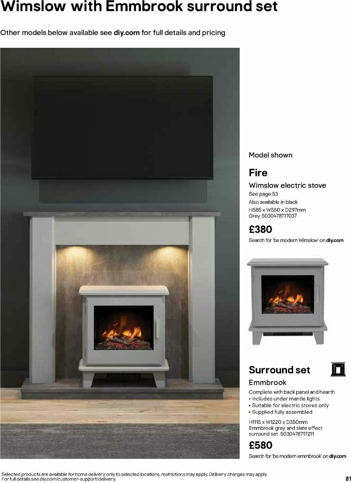 B&Q Fire Collections Offers from 15 October