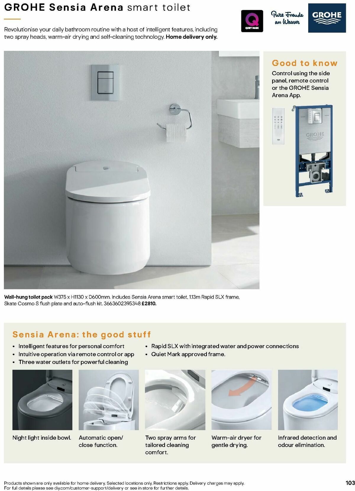 B&Q Bathrooms Offers from 1 July