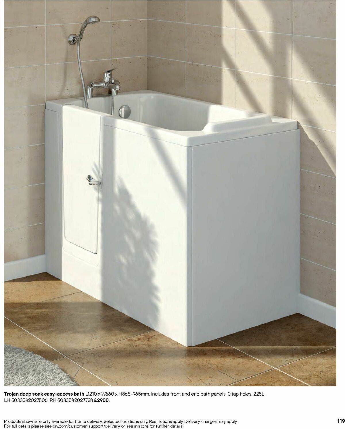 B&Q Bathrooms Offers from 1 July