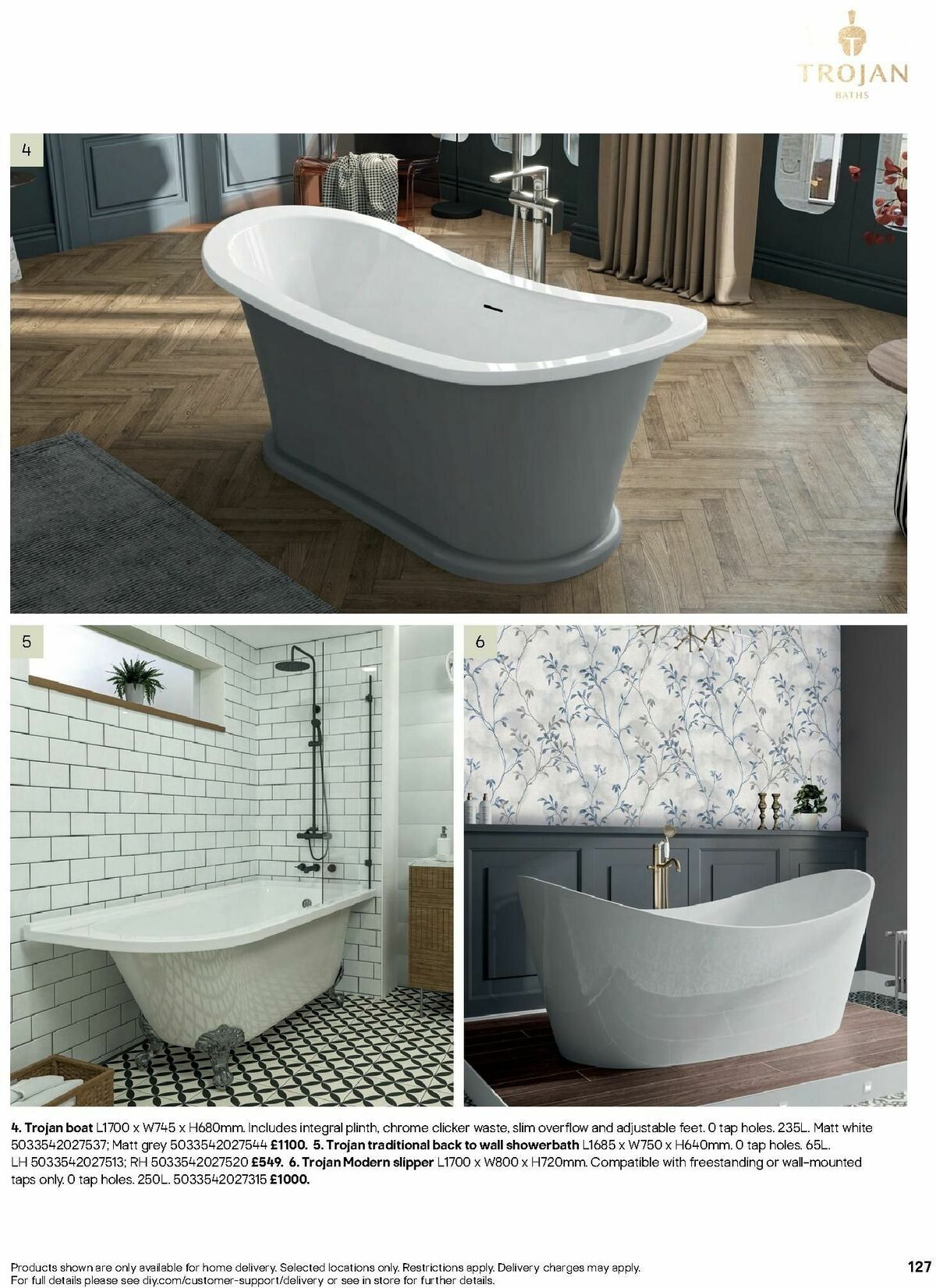 B&Q Bathrooms Offers from 1 July