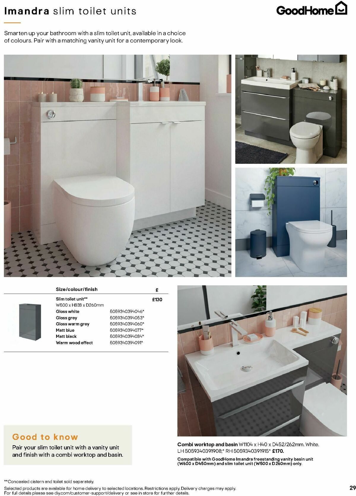 B&Q Bathrooms Offers from 1 July