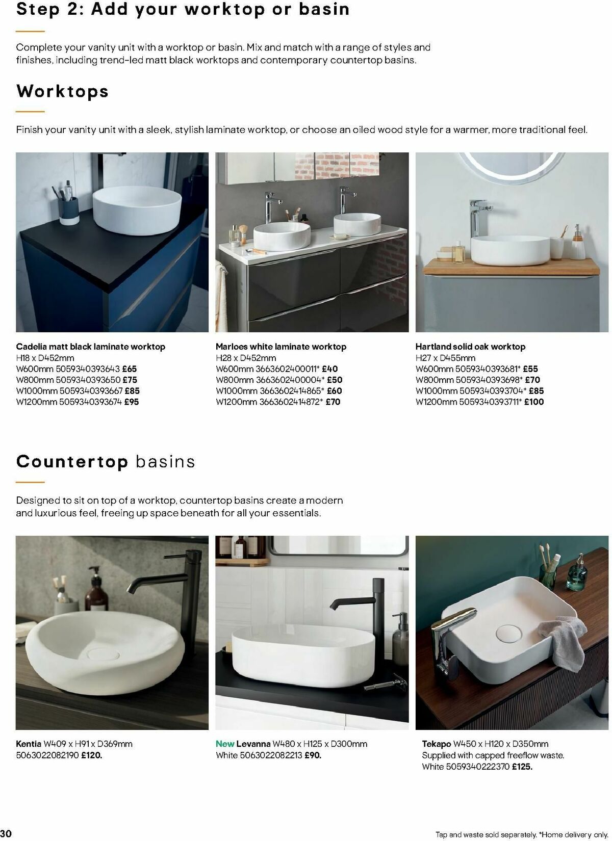 B&Q Bathrooms Offers from 1 July