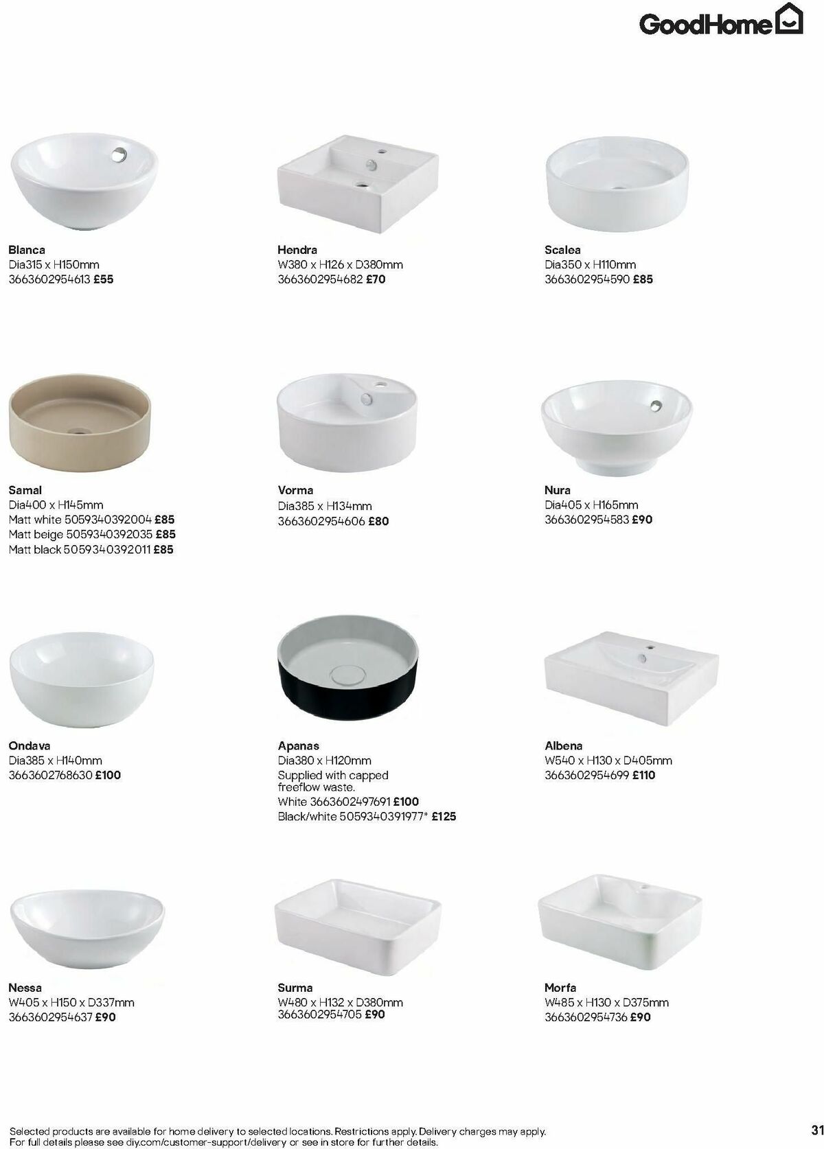 B&Q Bathrooms Offers from 1 July