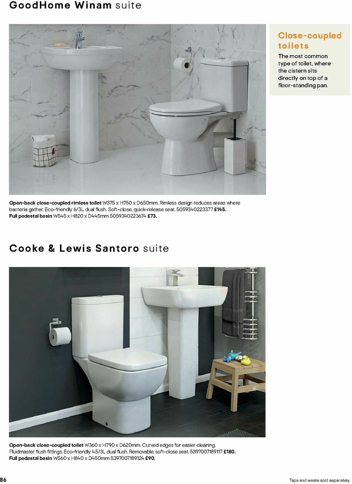 B&Q Bathrooms Offers from 1 July