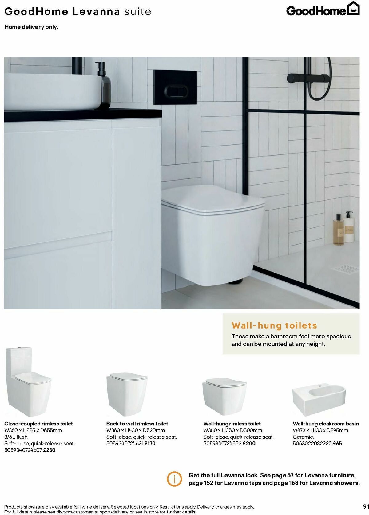 B&Q Bathrooms Offers from 1 July